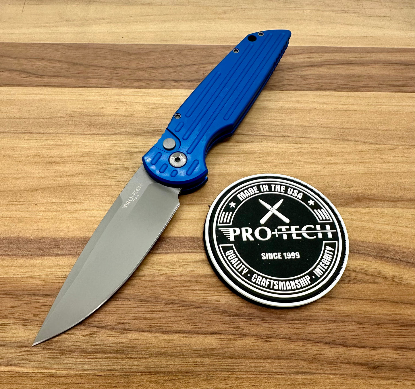 Pro-Tech TR3 Blue Grooved